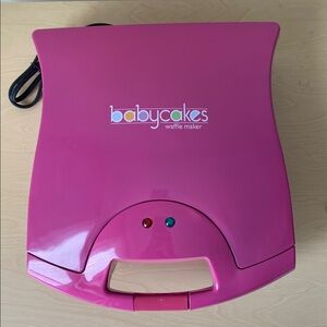 Pink Babycakes Heart Waffle Maker
